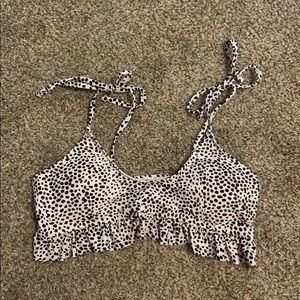 SHEIN ruffle bikini top